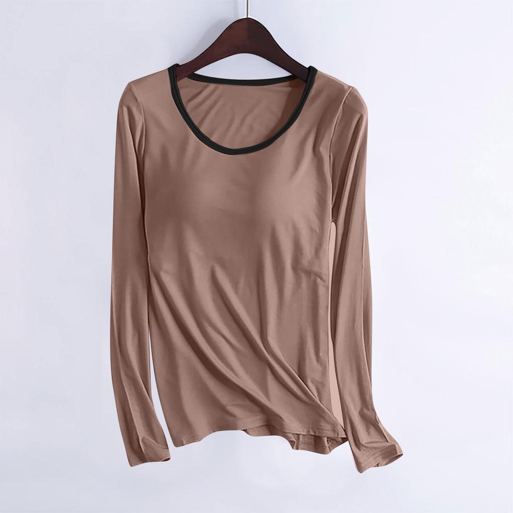 Женская однотонная рубашка с нагрудником и одной чашкой для йоги, женское нижнее белье, верх