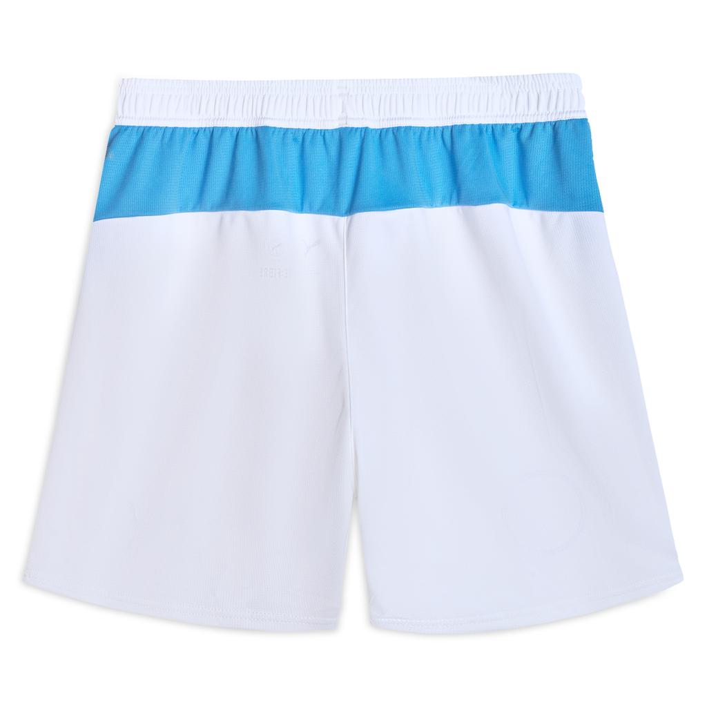 Puma MCFC Replica SS25 Brand Logo Quick-Dry Comfortable Stylish Simple Football Shorts Men Shorts White Light-Blue 780375-22