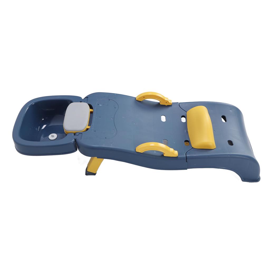 Kids Shampoo Chair Foldable Prevent Slip Toddler Hair Washing Chair with Shampoo Basin for 0 to 10 Years Old Child