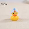 Egyptian Culture Duck Design 2 Pcs Mini Resin Figurine, Cute Tiny Ancient Sphinx Beach-themed Decor Pharaoh Figures for Home Office Table Decor, Micro