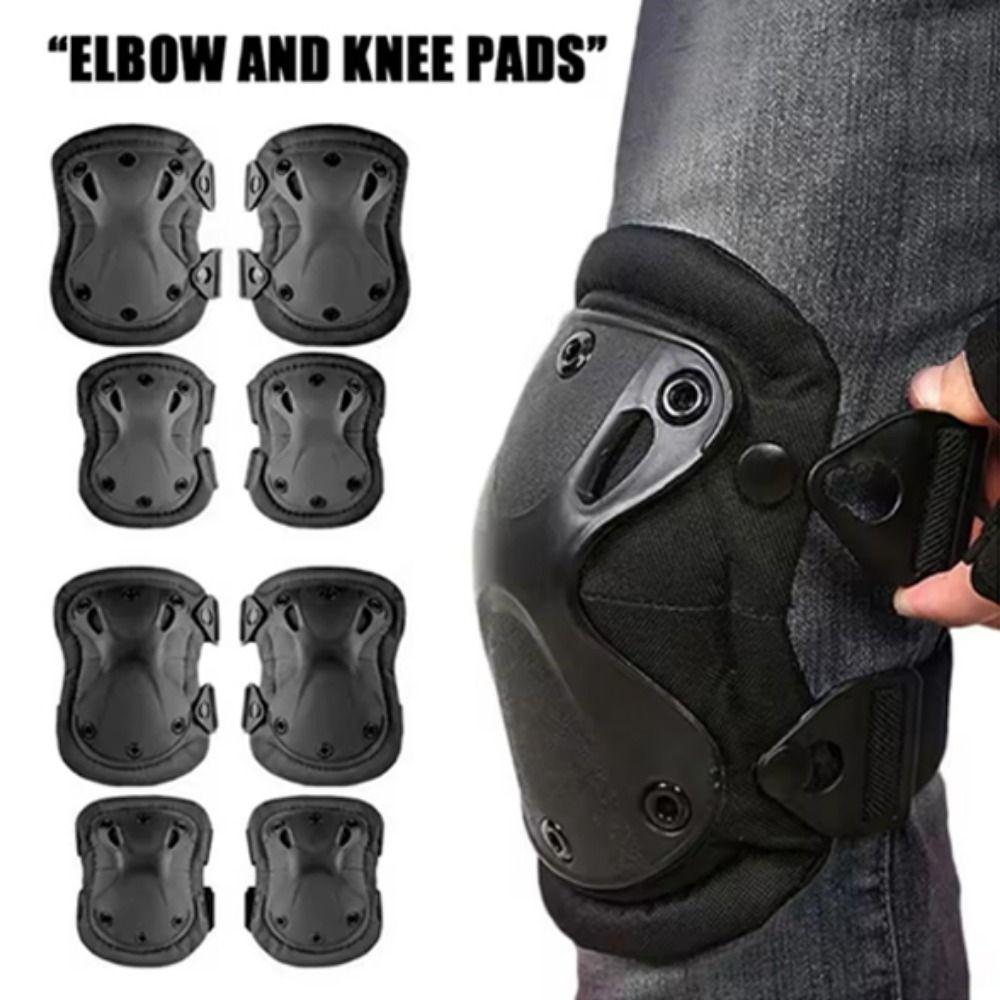 4Pcs/Set Professional Knee Pads Elbow Pads Impact Resistance Knee Protective Pad  Hiking