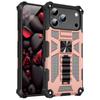 Ударопрочный чехол для телефона военного класса для iPhone 17 16 15 14 13 12 11 Pro Max Plus Броня Складная подставка Держатель для автомобиля Защитная крышка
