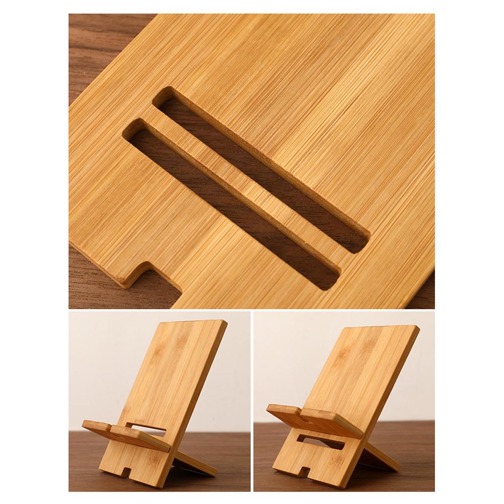 Wooden Desktop Phone Holder Lazy Phone Stand Smartphone Charging Stand Lazy Phone Bracket Mobilephone Support Tablet Stand
