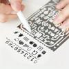 Stainless Steel Template Ruler School Projects Drawing Template Ruler  Gift Stationery