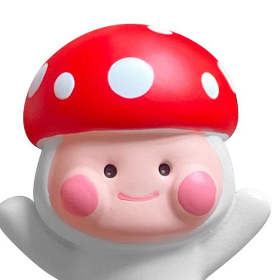 Красный гриб в форме магнита на холодильник наклейка фото стены 3D Смола магнитная съемная наклейка на холодильник Декор на холодильник