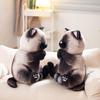 Cute Simulation Siamese Cat Stuffed Animal Toy Cartoon Cat Plush Toy Child Comfort Doll Girl Sleeping Soft Pillow Birthday Gift Christmas Gift