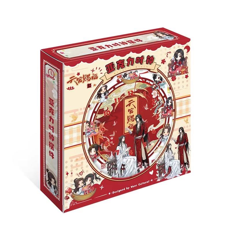 Аниме Небесные Чиновники Благословение Фигурка Таймер Часы Подставка Модель Хуа Чэн Се Лянь Акриловые Украшения Подарки