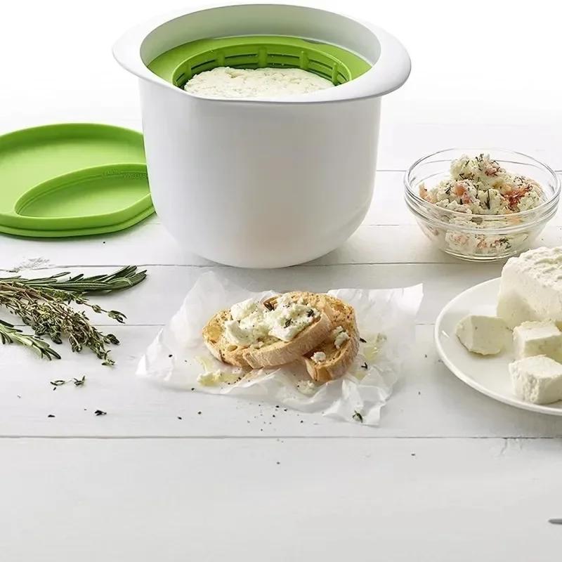 Микроволновая печь Силиконовая сыроварка DIY Машина для приготовления свежего сыра Фильтр для слива сыворотки с сыром Рецепт кухонных гаджетов