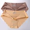 2Pcs/Set Seamless Silk Women's Panties Briefs Women Underwear Female Underpants Comfortable Silk Panty Sexy Woman Lingerie M-XL