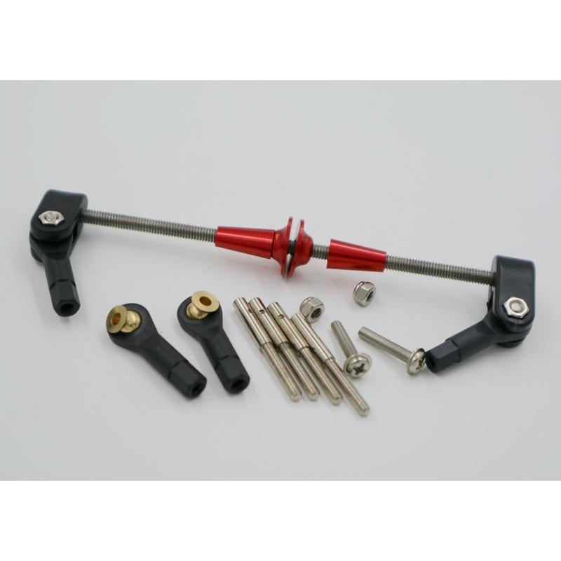 Aluminum Control Horn Assembly for Rudder 50CC RC Airplane D4 x L110mm x M3