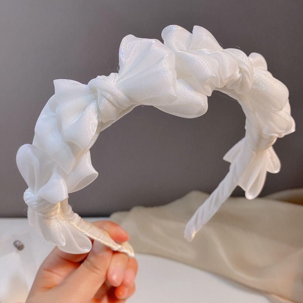 Головные уборы Женская повязка на голову Аксессуары для волос Шелковая повязка для волос Аксессуары для волос Бант Повязка для волос Дамы