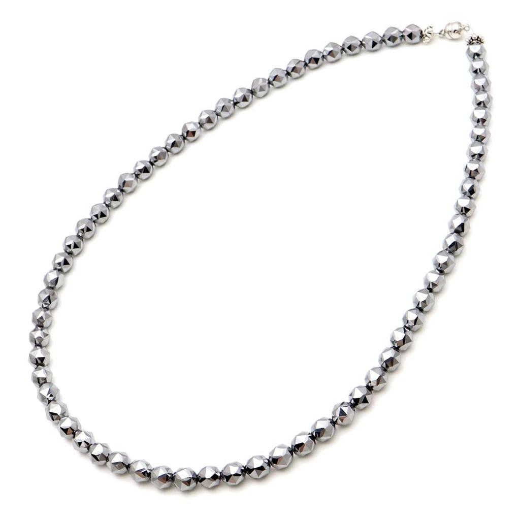 Ожерелье из руды терагерцового диапазона, 6 мм, огранка «звезда», природный камень, магнитный тип, длина 60 см [ЗОЛОТОЙ КАМЕНЬ], прибл.