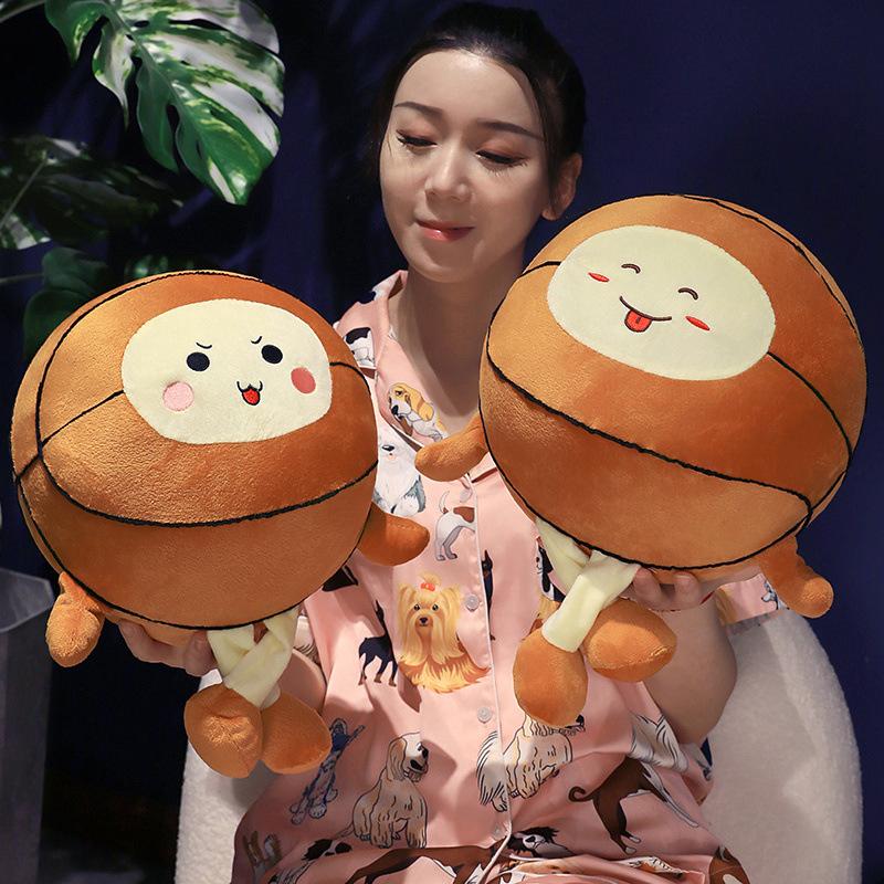 Творческий баскетбольный мультфильм подушка имитация плюшевой игрушки кукла тряпичная кукла детский товарищ по играм праздничный подарок