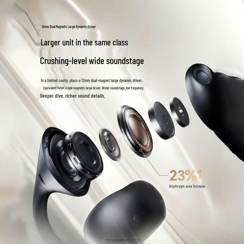 Open-Ear Clip Wireless Headphones with ANC