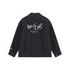 Wade Series Letter Print Polo Collar Loose Jacket Men Jacket Black AJMT217-1