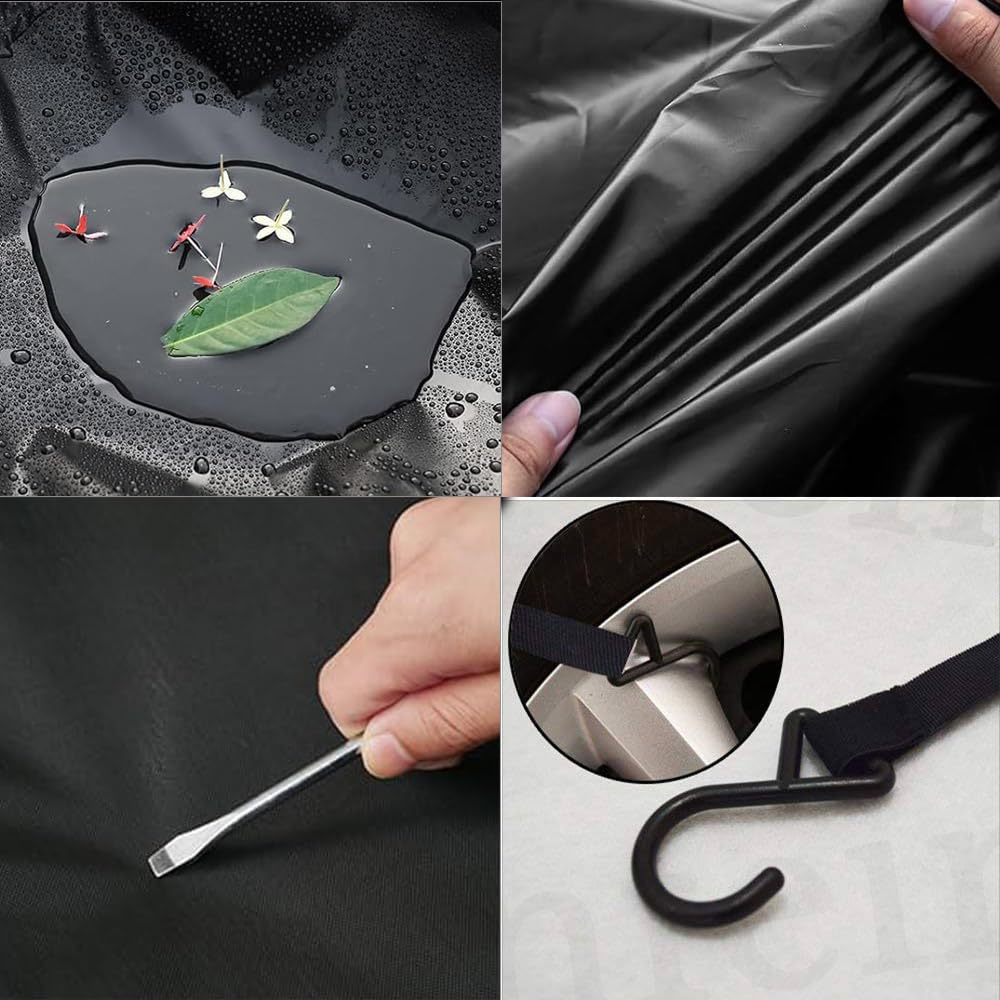 Konnfeir Чехол для автомобиля, получехол для кузова, автомобильный чехол, получехол для кузова автомобиля, получехол для кузова автомобиля, получехол для автомобиля, 210T полиэстеровая ткань, тонкая хлопковая подкладка (Свет