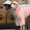 Spring Summer Pink Raincoat For Italian Greyhound Windproof Waterproof Grey Jacket For Whippet Dog Adjustable Hat Coat