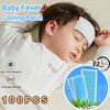 20/100Pcs Baby Cooling Patch Summer Physical Cooling Ice Cool Fever Pads Fruit Flavor Color Random