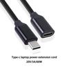 USB C Data Cables 60W Type-C Удлинительный шнур Type-C Male To Female 3A Удлинительный кабель Позолоченный удлинитель Разъем провода зарядного устройства