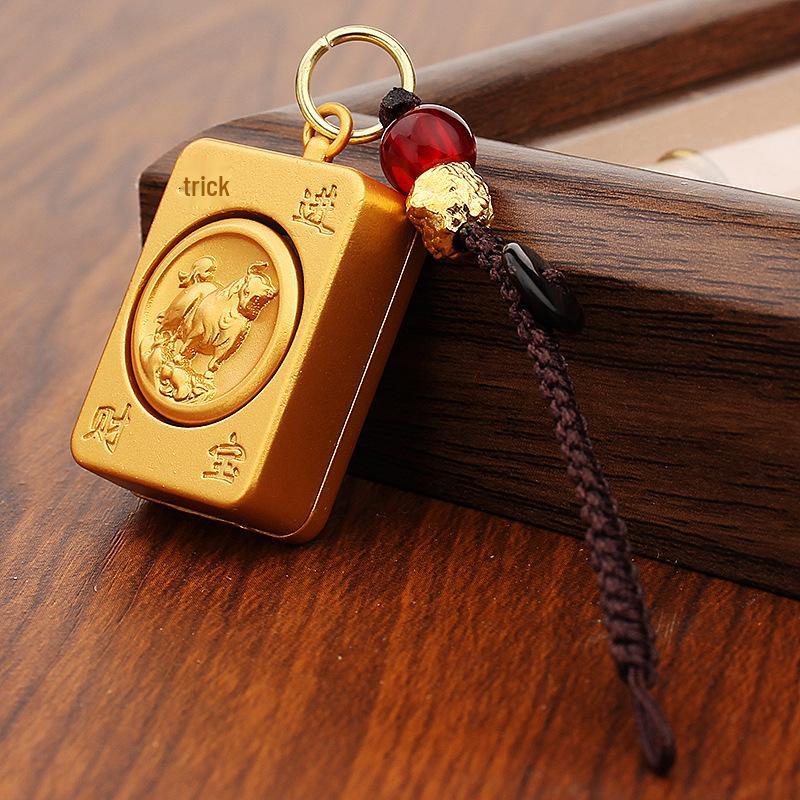 2025 Year of the Snake Spinning Key Charm Pendant for Men