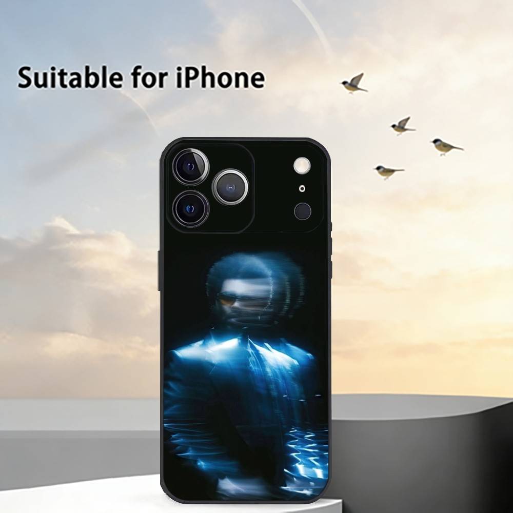 Чехол для телефона W-Weeknd X-XO для iPhone 17,16,15,14,13,12,11 Plus,Pro Max,XS, Мягкий силиконовый черный чехол