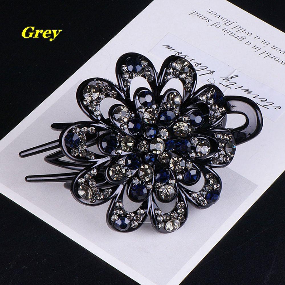 Гибкие головные уборы Аксессуары Хрустальный цветок Стразы Заколка для волос Заколки Ласточкин хвост Утиные зажимы