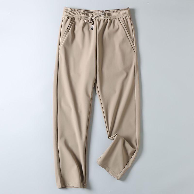 Original Foreign Trade Surplus Stock Outdoor Windproof Graphene Autumn and Winter Warm Elastic Waist Sports Straight-Leg Casual Pants
