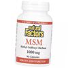 МСМ, Метилсульфонилметан, MSM 1000, Natural Factors  60капс (03406002)