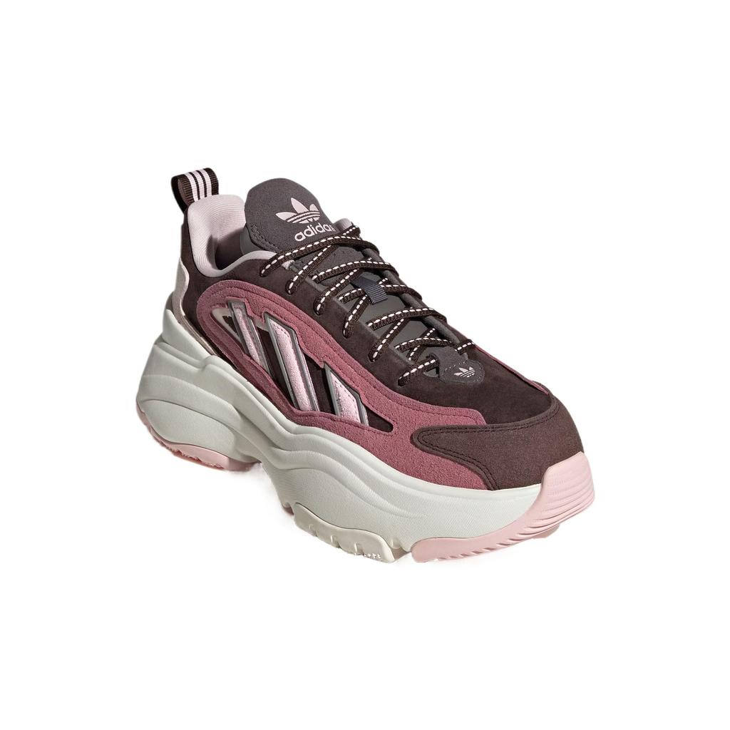 Adidas Originals Ozgaia Comfortable Non-Slip Wear-Resistant Breathable Low-Top Dad Shoes Women Sneaker Dark-Brown JS1657