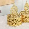 Handheld Candy Container Box European Style Packaging Gift Box Portable Gold Hollow Box  Home Decor