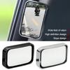 2Pcs Car Rearview Mirror Square Shape for Back Passenger HD Glass Wide Angle Convex Mirror Adjustable Car Blind Spot Rear View Mirror