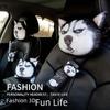 Подушка-подголовник для автомобиля 3D Husky - модная мультяшная поддержка шеи на все времена года