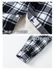 Клетчатая рубашка Boa Running Chest Plaid Cold Weather Work Large Black M [TACVASEN] Мужская рубашка, удобная, эластичная, подкладка, износостойкая, плотная, функциональная,