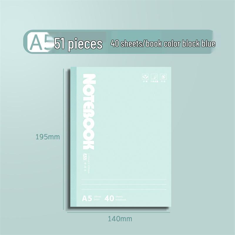 Яркий блокнот в стиле Color Block формата A5/B5 - Идеально для студентов, Мягкая обложка, Не просвечивает, Гладкое письмо