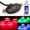 Car LED Front Grille Lights RGB Decorative Lights 4 In 1 Signal Lamp APP Adjustable 12V Universal Sound Control Auto Grille Lighting