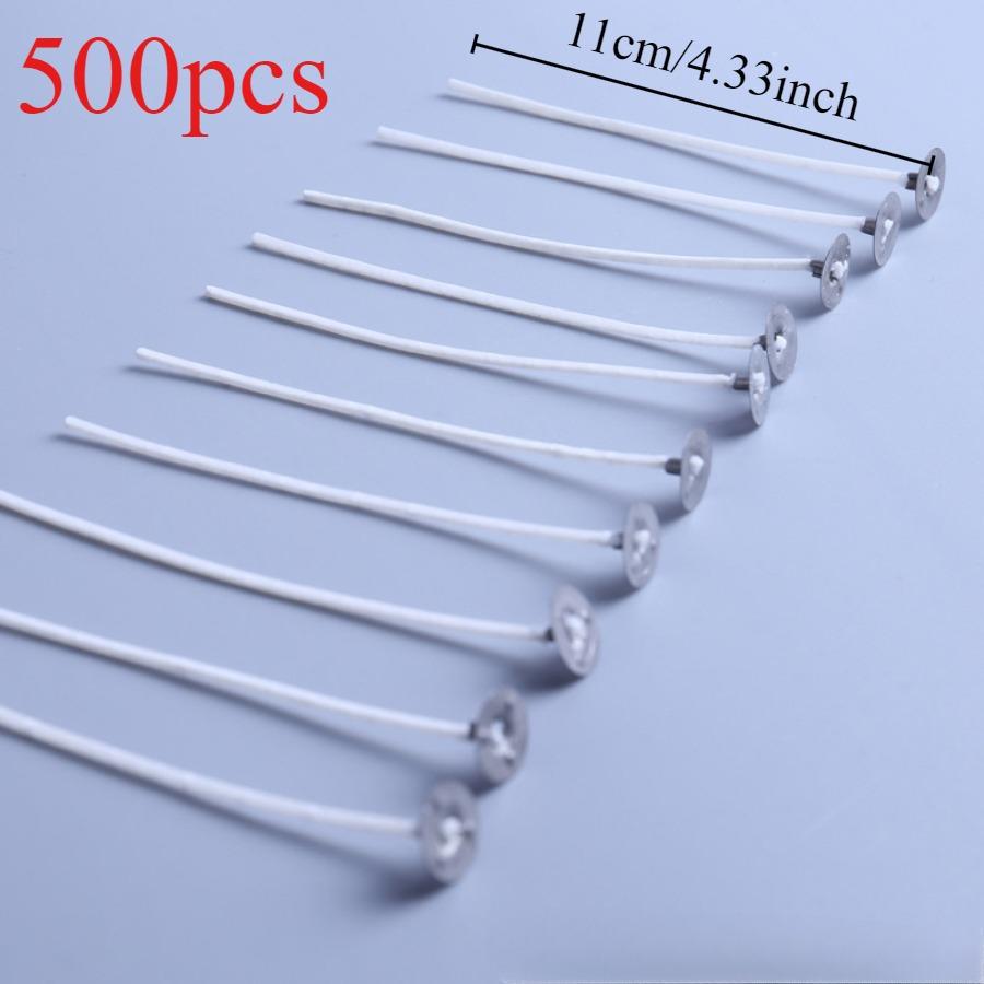 100 шт/500 шт 6,5-16 см фитили для свечей бездымный воск чистый хлопок сердечник для самостоятельного изготовления свечей предварительно вощеные фитили принадлежности для вечеринок