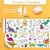 Children'S Drawing Roll Sticky Color Filling Paper Graffiti Scroll Coloring Paper Roll For Kids Diy Painting Educational Toys