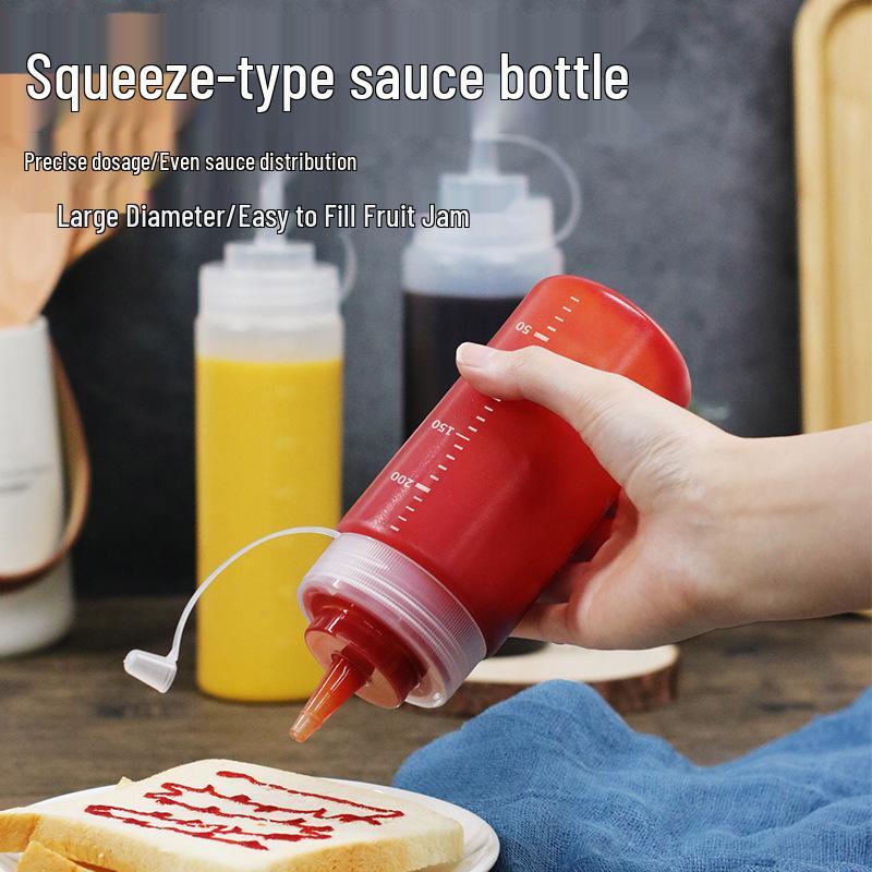 Бутылка с узким горлышком и крышкой, защищенной от взрыва, для шоколада, кетчупа или салатной заправки