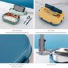 304 Stainless Steel Insulated Bento Lunch Box with Lid - Student & Office Style, Microwave Safe, Deep Compartment Design