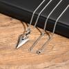 Ожерелья с наконечниками стрел Spear Point для мужчин, Крутые Панк-ожерелья-воротники с подвесками-стрелами из нержавеющей стали на цепочке-коробке, Подарочные украшения