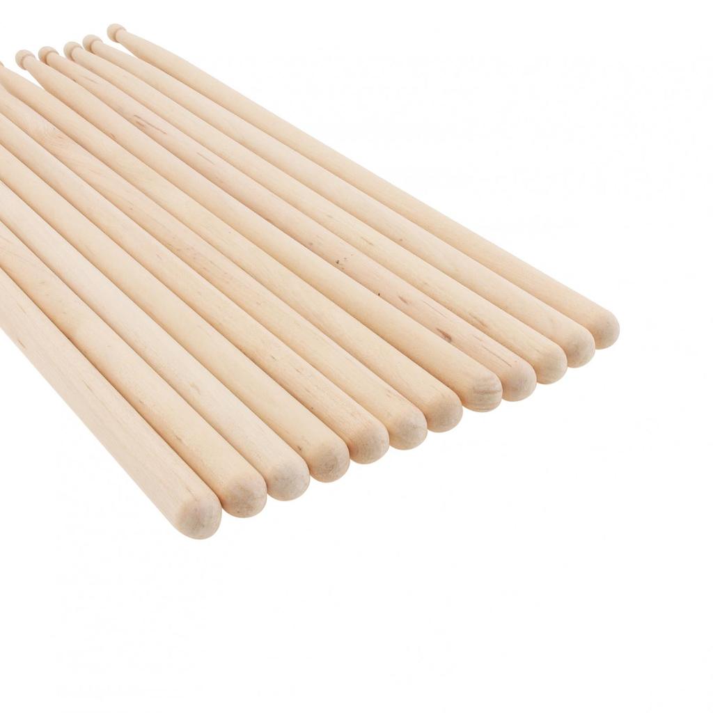 6 пар классических барабанных палочек из кленового дерева 5А для джазовых упражнений на барабанах