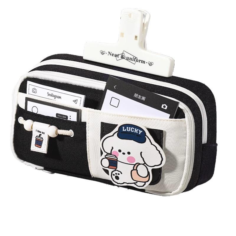 2026 New Cute Dog Magic Pastel Pencil Case - Large Capacity, Aesthetic & Charming for Students
