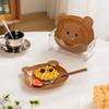3/5PCS Mini Cute Cartoon Shape Bear Spit Bone Dish Creative Desktop Trash Tray Snack Food Residue Fruit Plate Kitchen Tableware