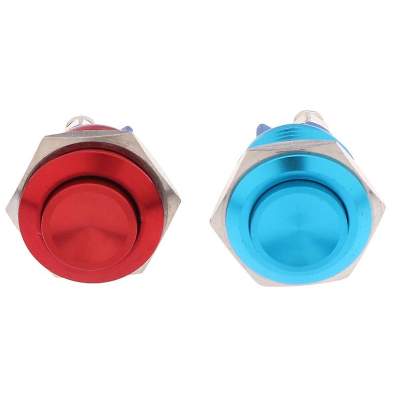 1Pc Momentary Push Button Switch 16mm Waterproof Mount Button Switch