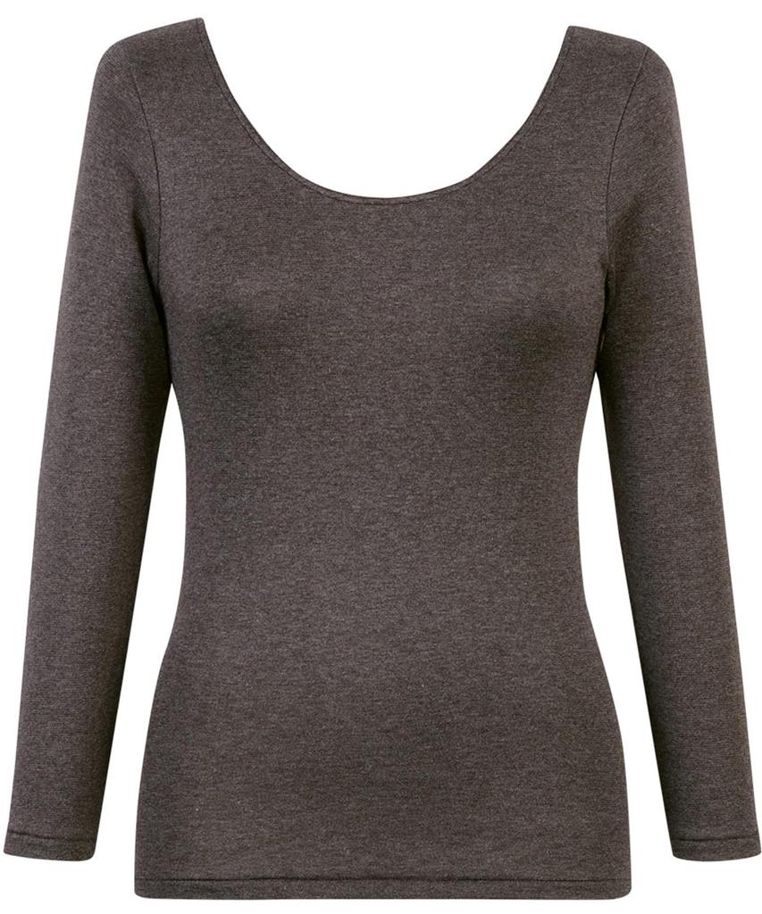 Warm Cotton Fleece Stretchy Comfortable Long BR Wing/Wacoal Women's Innerwear, Blend, Lining, Material, Thermo, 3/4 Sleeve, Sleeve, Autumn/Winter,