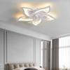 Ceiling Mounted Fan Light LED Bedroom Light Dining Room Light Electric Fan Light Variable Frequency Dimming Color Adjustment