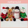 Festive Plush Santa Snowman Elk Doll Decorative Toy For Christmas
