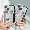Чехол для телефона с изображением самолета и билетов на автобус для iPhone 16 Pro 13 Pro Max SE 8 7 Plus XR 14 15 Pro Max 11 12 Mini X XS Max Прозрачный Мягкий