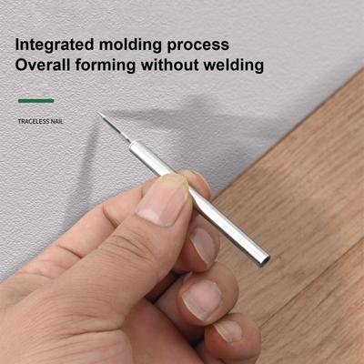 100 шт. Гвозди с двойной головкой Бесшовные гвозди для плинтуса Резьбовые бесшовные гвозди без следов Металлические гвозди, устойчивые к ржавчине Деревянный фиксатор без следов