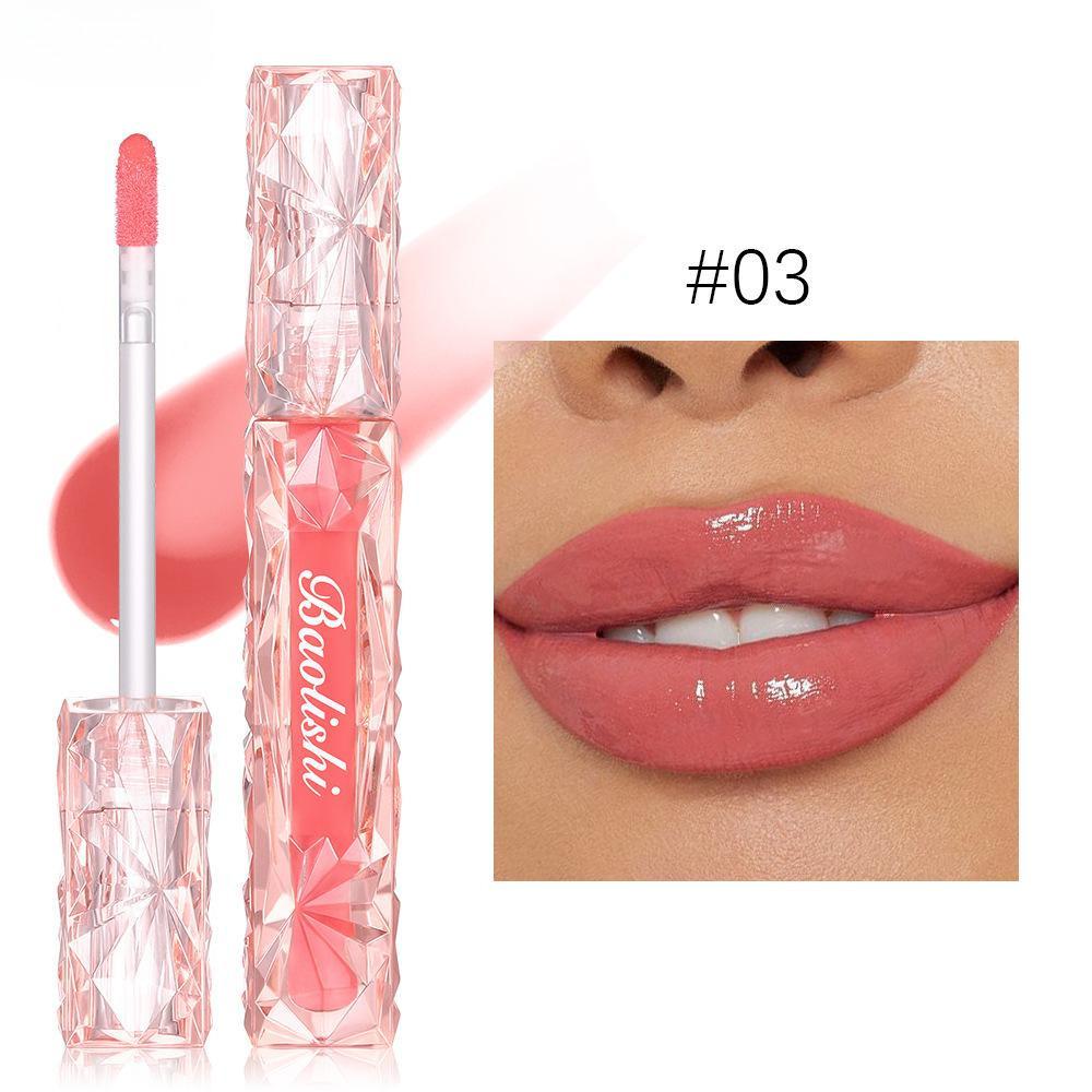 Блестящий блеск для губ Mirror Water Gloss Lip Glaze Antistick Cup Waterproof Pearlescent Увлажняющий бальзам для губ